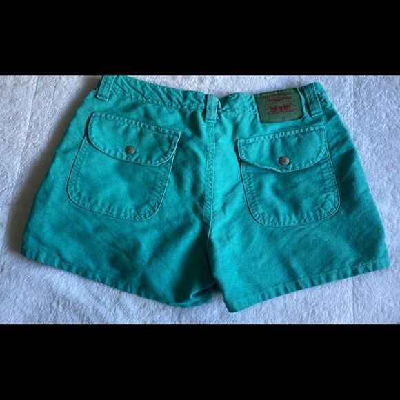 Levi’s Green jean shorts size 14 - Picture 5 of 5